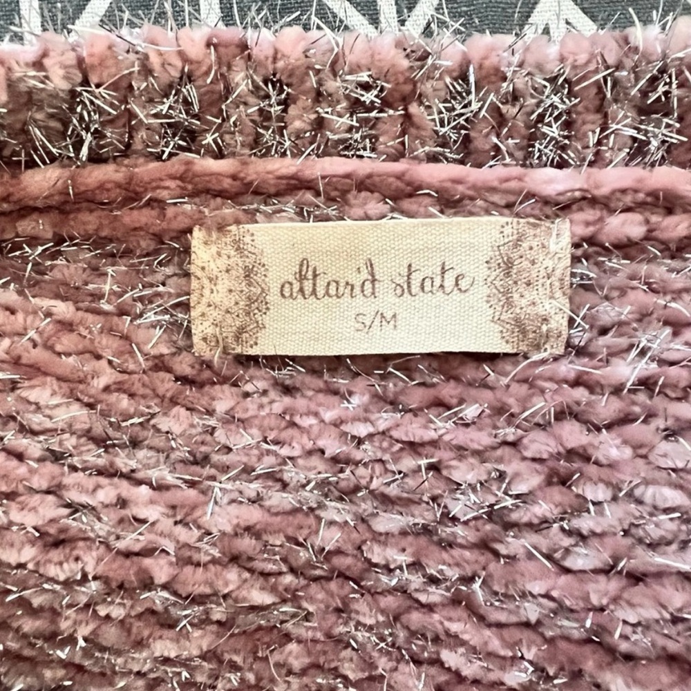 Altar’d State Sparkle Pink Sweater - Picture 5 of 7